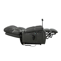 Christopher Knight Home - Fauteuil Élévateur Inclinable avec Doubles Moteurs, Massage, Chaleur, Porte-Gobelets et Support Téléphone Réglable