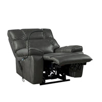 Christopher Knight Home - Fauteuil Élévateur Inclinable avec Doubles Moteurs, Massage, Chaleur, Porte-Gobelets et Support Téléphone Réglable
