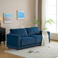 Christopher Knight Home - Causeuse Canapé Rembourrée Moderne Grace 81 pouces à Accoudoirs Carrés
