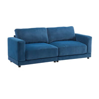 Christopher Knight Home - Causeuse Canapé Rembourrée Moderne Grace 81 pouces à Accoudoirs Carrés