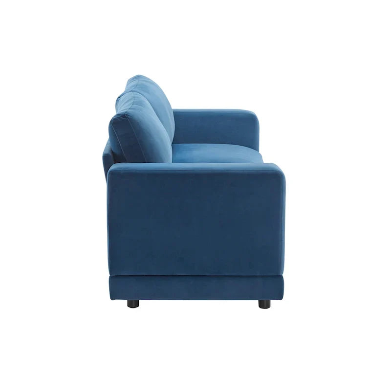 Christopher Knight Home - Causeuse Canapé Rembourrée Moderne Grace 81 pouces à Accoudoirs Carrés