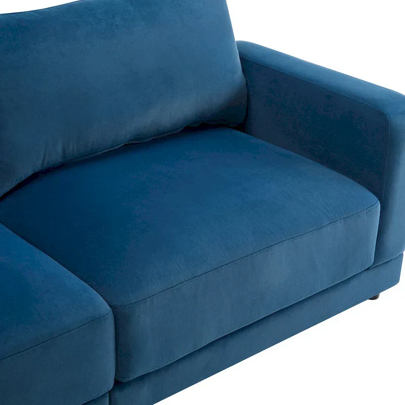 Christopher Knight Home - Causeuse Canapé Rembourrée Moderne Grace 81 pouces à Accoudoirs Carrés