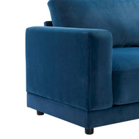Christopher Knight Home - Causeuse Canapé Rembourrée Moderne Grace 81 pouces à Accoudoirs Carrés