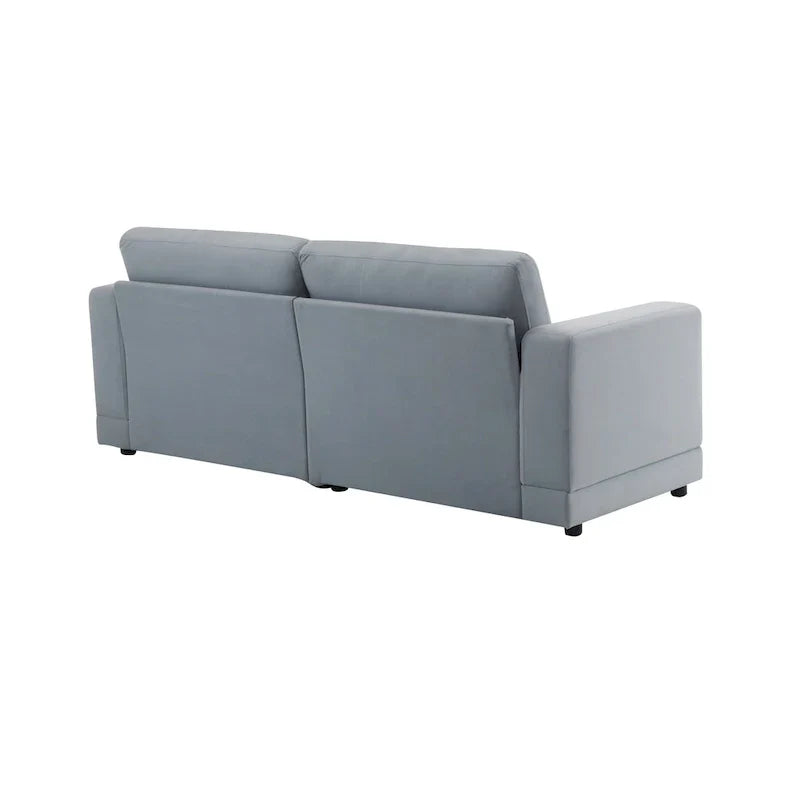 Christopher Knight Home - Causeuse Canapé Rembourrée Moderne Grace 81 pouces à Accoudoirs Carrés