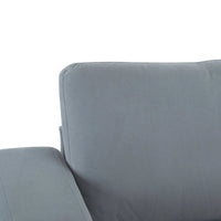 Christopher Knight Home - Causeuse Canapé Rembourrée Moderne Grace 81 pouces à Accoudoirs Carrés