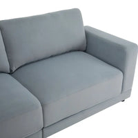Christopher Knight Home - Causeuse Canapé Rembourrée Moderne Grace 81 pouces à Accoudoirs Carrés