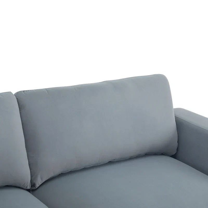 Christopher Knight Home - Causeuse Canapé Rembourrée Moderne Grace 81 pouces à Accoudoirs Carrés