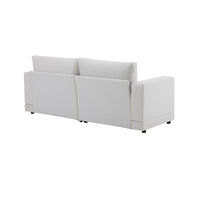 Christopher Knight Home - Causeuse Canapé Rembourrée Moderne Grace 81 pouces à Accoudoirs Carrés