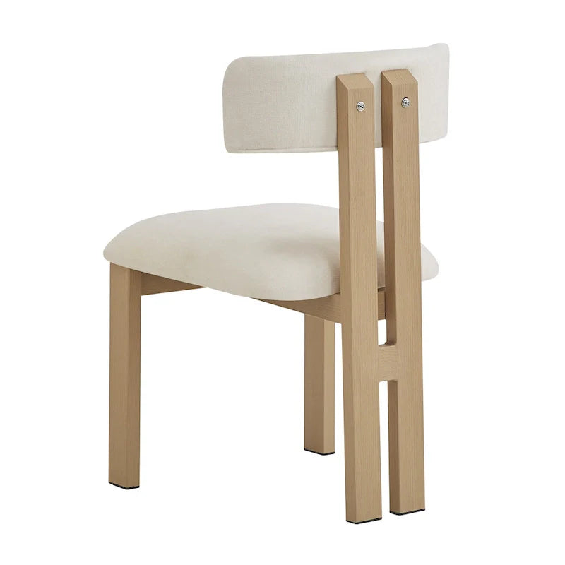 Chaises de salle à manger rembourrées Astura, structure en fer, lot de 2 par Christopher Knight Home