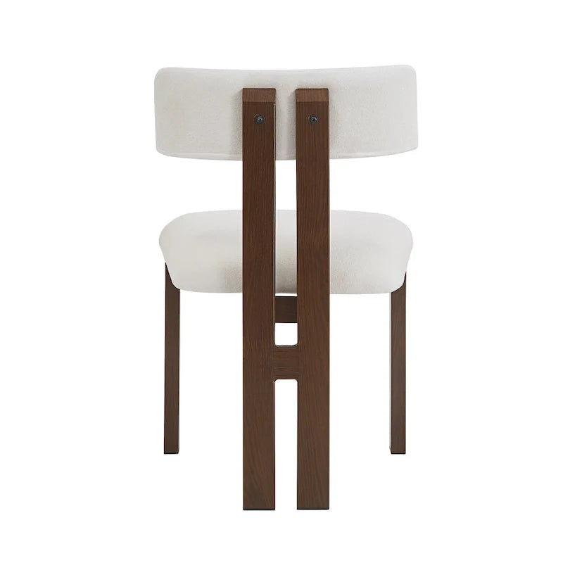 Chaises de salle à manger rembourrées Astura, structure en fer, lot de 2 par Christopher Knight Home