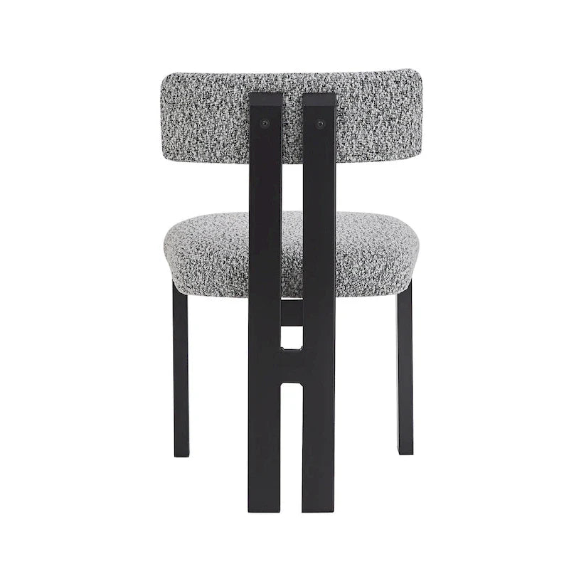 Chaises de salle à manger rembourrées Astura, structure en fer, lot de 2 par Christopher Knight Home