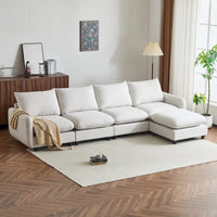 Christopher Knight Home - Canapé d'angle modulaire moderne en tissu Evelyn