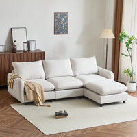 Christopher Knight Home - Canapé d'angle modulaire moderne en tissu Evelyn