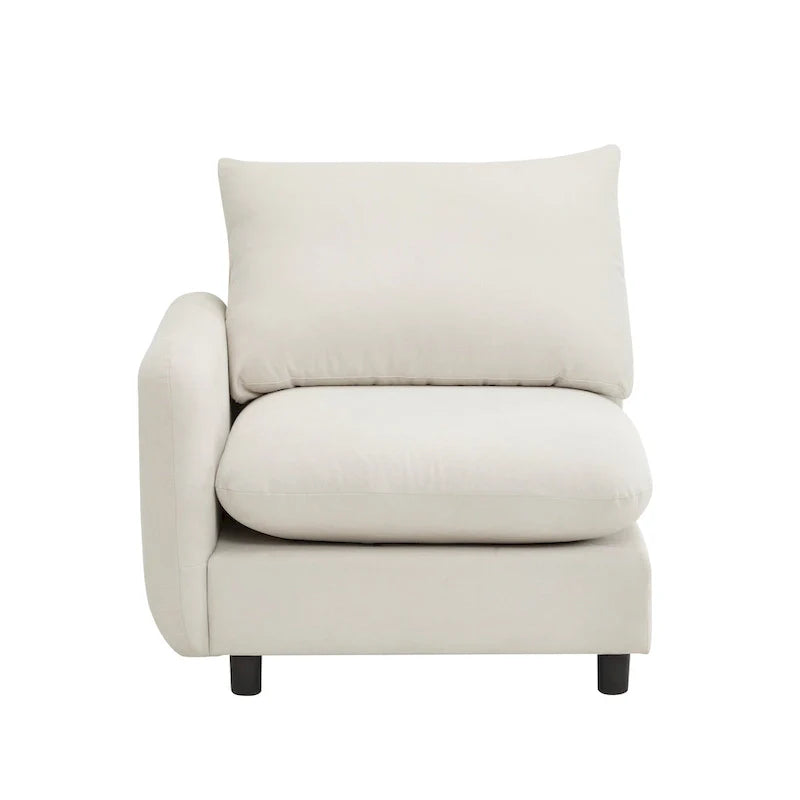 Christopher Knight Home - Canapé d'angle modulaire moderne en tissu Evelyn