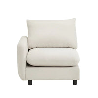 Christopher Knight Home - Canapé d'angle modulaire moderne en tissu Evelyn