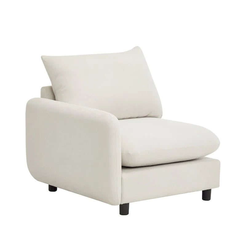 Christopher Knight Home - Canapé d'angle modulaire moderne en tissu Evelyn