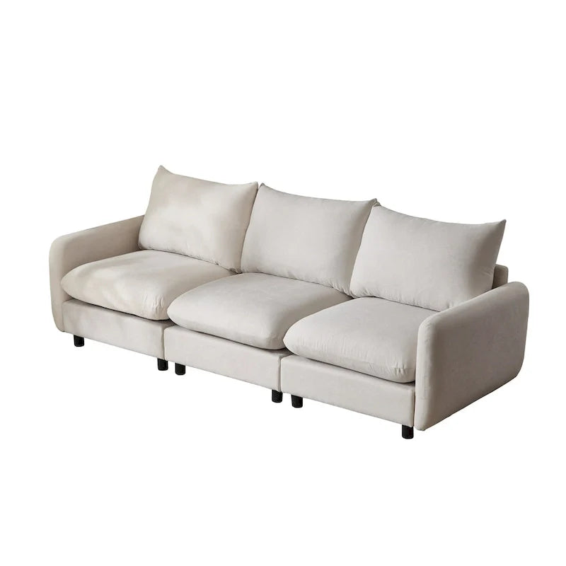 Christopher Knight Home - Canapé d'angle modulaire moderne en tissu Evelyn