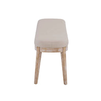 Banc en similicuir moderne du milieu du siècle Forma avec pieds en bois par Christopher Knight Home