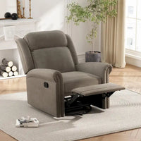 Fauteuil Inclinable Pivotant Moderne Marloo en Velours par Christopher Knight Home