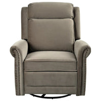 Fauteuil Inclinable Pivotant Moderne Marloo en Velours par Christopher Knight Home