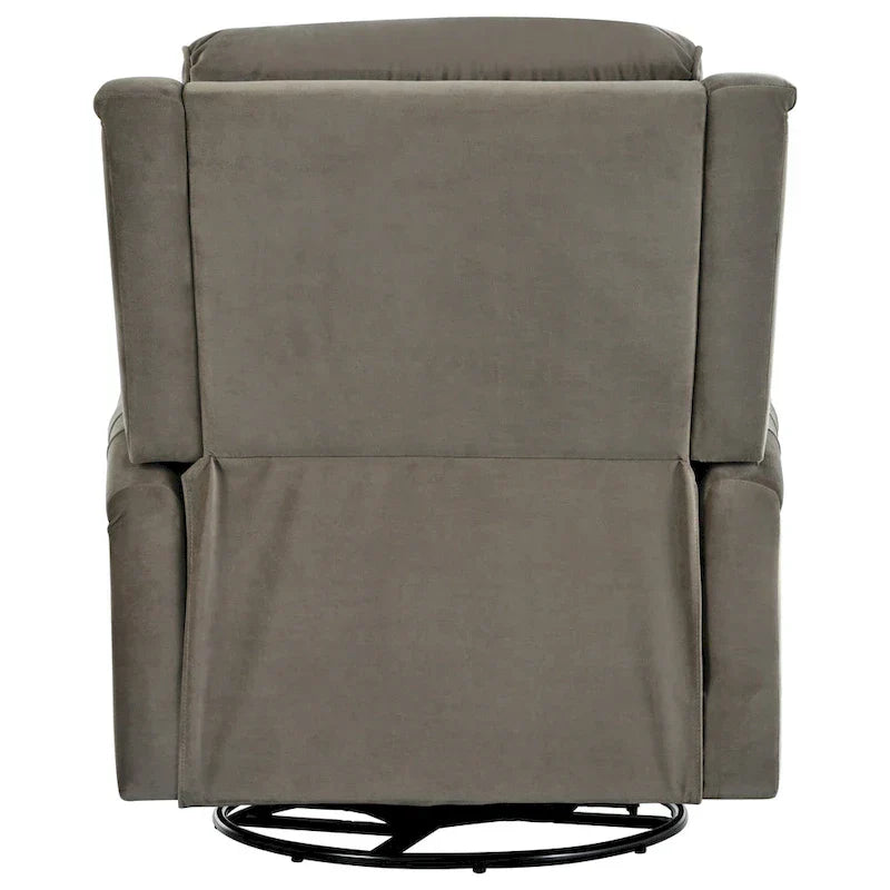 Fauteuil Inclinable Pivotant Moderne Marloo en Velours par Christopher Knight Home