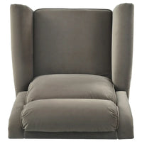 Fauteuil Inclinable Pivotant Moderne Marloo en Velours par Christopher Knight Home