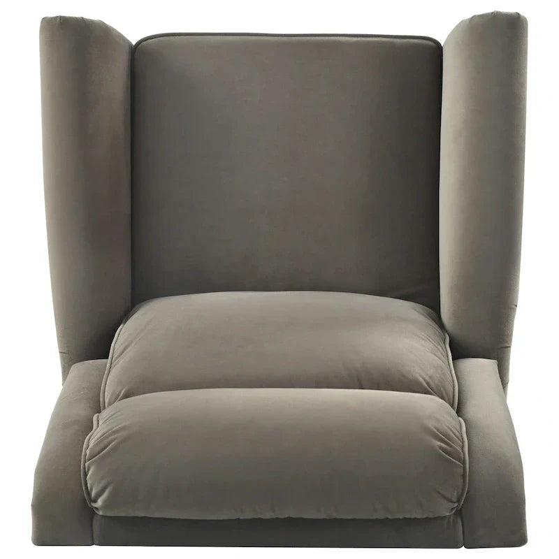 Fauteuil Inclinable Pivotant Moderne Marloo en Velours par Christopher Knight Home