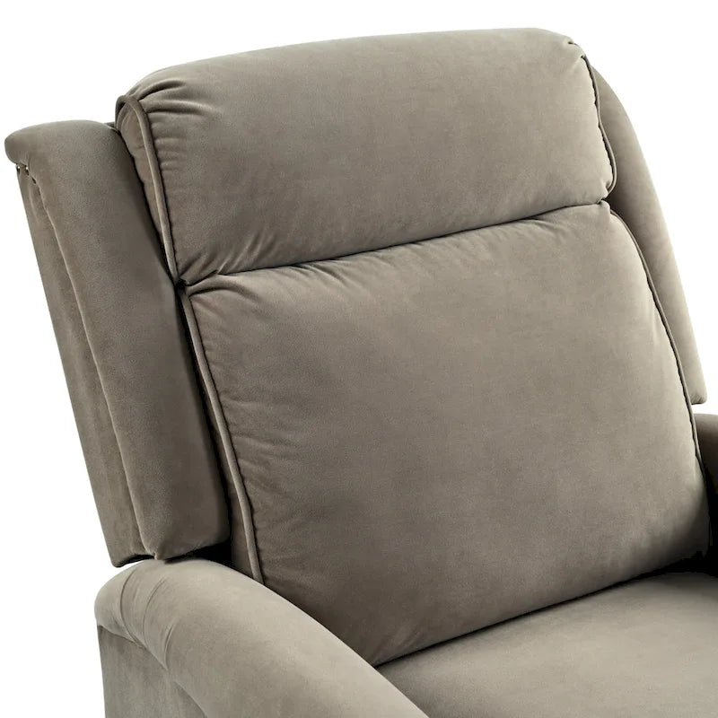 Fauteuil Inclinable Pivotant Moderne Marloo en Velours par Christopher Knight Home