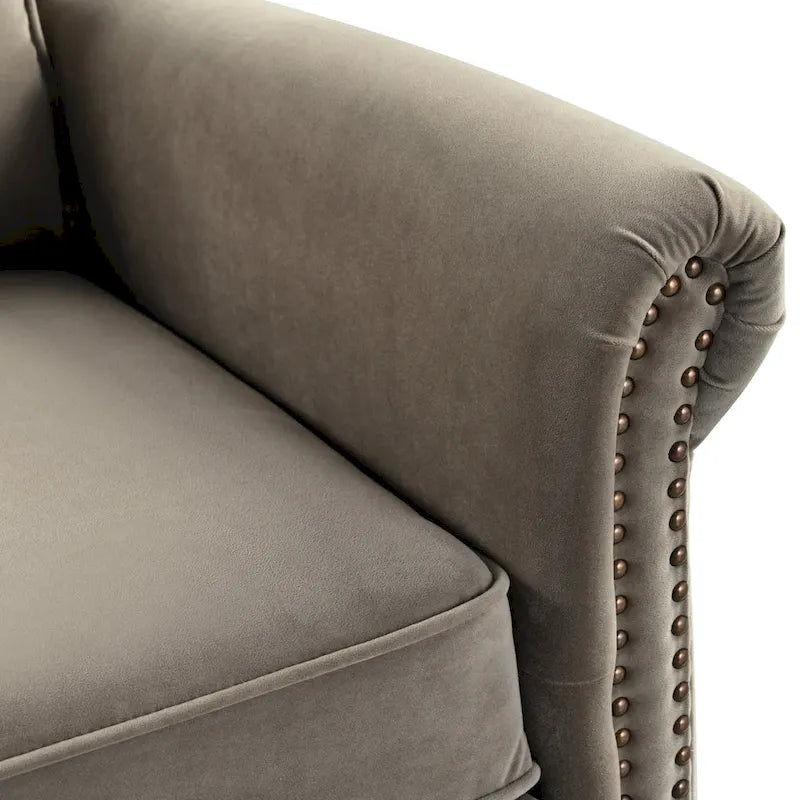Fauteuil Inclinable Pivotant Moderne Marloo en Velours par Christopher Knight Home