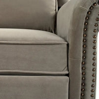 Fauteuil Inclinable Pivotant Moderne Marloo en Velours par Christopher Knight Home