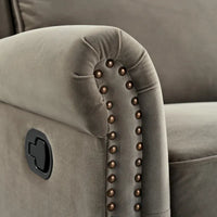 Fauteuil Inclinable Pivotant Moderne Marloo en Velours par Christopher Knight Home