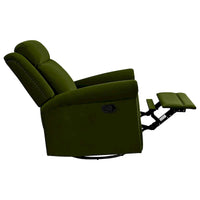 Fauteuil Inclinable Pivotant Moderne Marloo en Velours par Christopher Knight Home