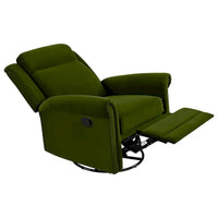 Fauteuil Inclinable Pivotant Moderne Marloo en Velours par Christopher Knight Home