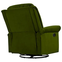 Fauteuil Inclinable Pivotant Moderne Marloo en Velours par Christopher Knight Home