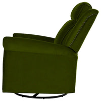 Fauteuil Inclinable Pivotant Moderne Marloo en Velours par Christopher Knight Home