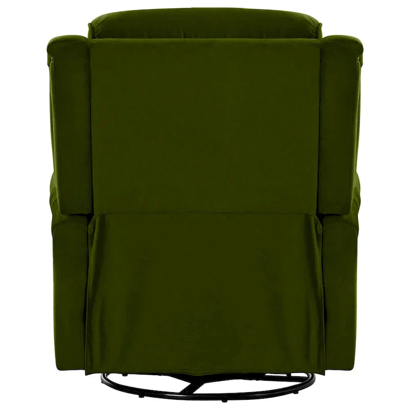 Fauteuil Inclinable Pivotant Moderne Marloo en Velours par Christopher Knight Home