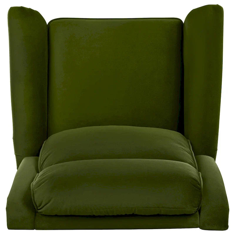 Fauteuil Inclinable Pivotant Moderne Marloo en Velours par Christopher Knight Home