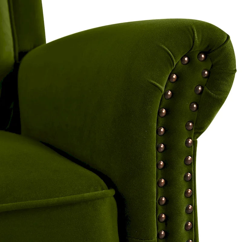 Fauteuil Inclinable Pivotant Moderne Marloo en Velours par Christopher Knight Home