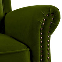 Fauteuil Inclinable Pivotant Moderne Marloo en Velours par Christopher Knight Home