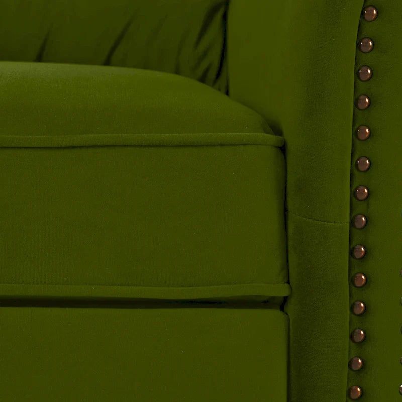 Fauteuil Inclinable Pivotant Moderne Marloo en Velours par Christopher Knight Home