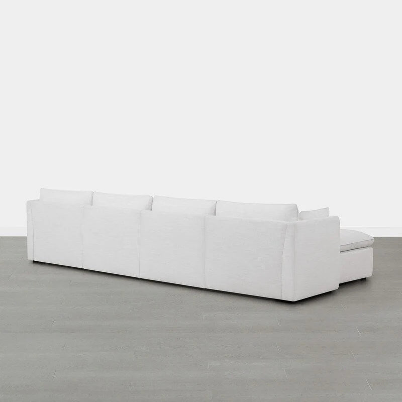Canapés sectionnels en U Cypress, canapé modulaire avec pouf