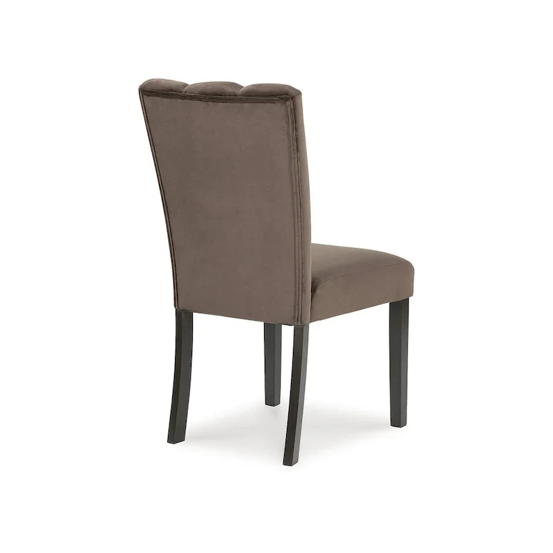 Chaise d'appoint rembourrée Signature Design by Ashley Zendalia marron/noir (lot de 2) - 49,5 cm L x 59 cm P x 97,8 cm H