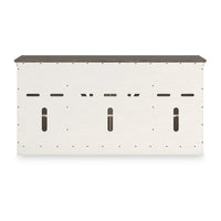 Meuble TV Signature Design by Ashley Bolanburg blanc/gris 73 pour TV jusqu'à 83 - 72.5 L x 20.25 P x 36.13 H