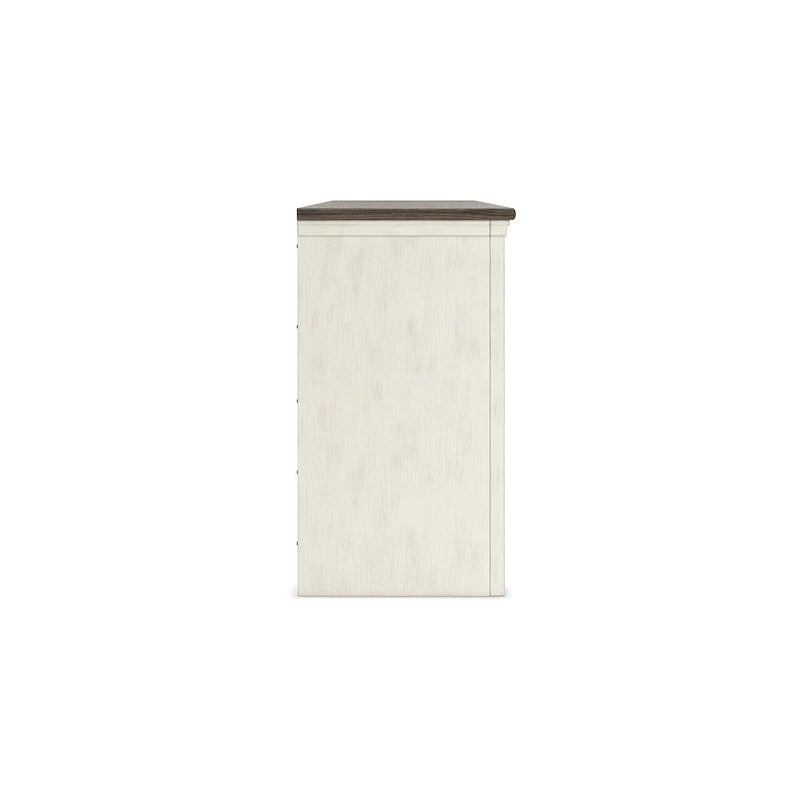 Meuble TV Signature Design by Ashley Bolanburg blanc/gris 73 pour téléviseurs jusqu'à 83 po - 72,5 L x 20,25 P x 36,13 H