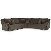 Canapé Sectionnel Inclinable 5 Pièces Signature Design by Ashley Top Tier Marron - 134L x 134P x 41H pouces