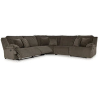 Canapé Sectionnel Inclinable 5 Pièces Signature Design by Ashley Top Tier Marron - 134L x 134P x 41H pouces