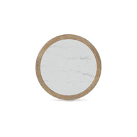 Table basse Signature Design by Ashley Camdill brun clair/blanc - 42 L x 42 P x 17,5 H