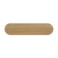 Console étroite d'entrée moderne - Table de canapé mince avec étagère ouverte et grain de bois élégant, table de couloir multifonctionnelle