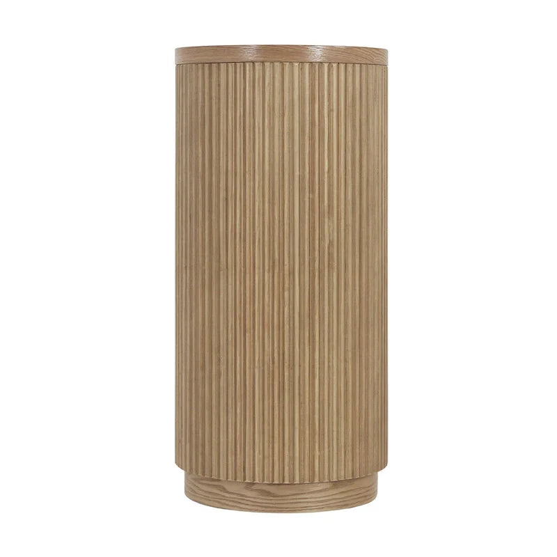 Console étroite d'entrée moderne - Table de canapé mince avec étagère ouverte et grain de bois élégant, table de couloir multifonctionnelle