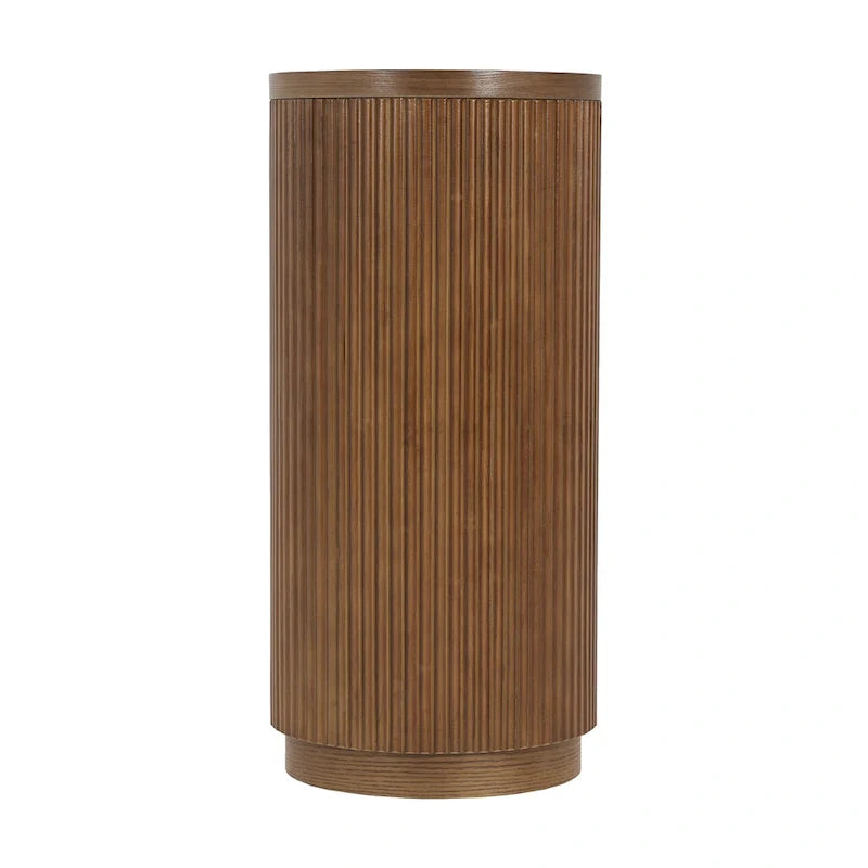 Console étroite d'entrée moderne - Table de canapé mince avec étagère ouverte et grain de bois élégant, table de couloir multifonctionnelle
